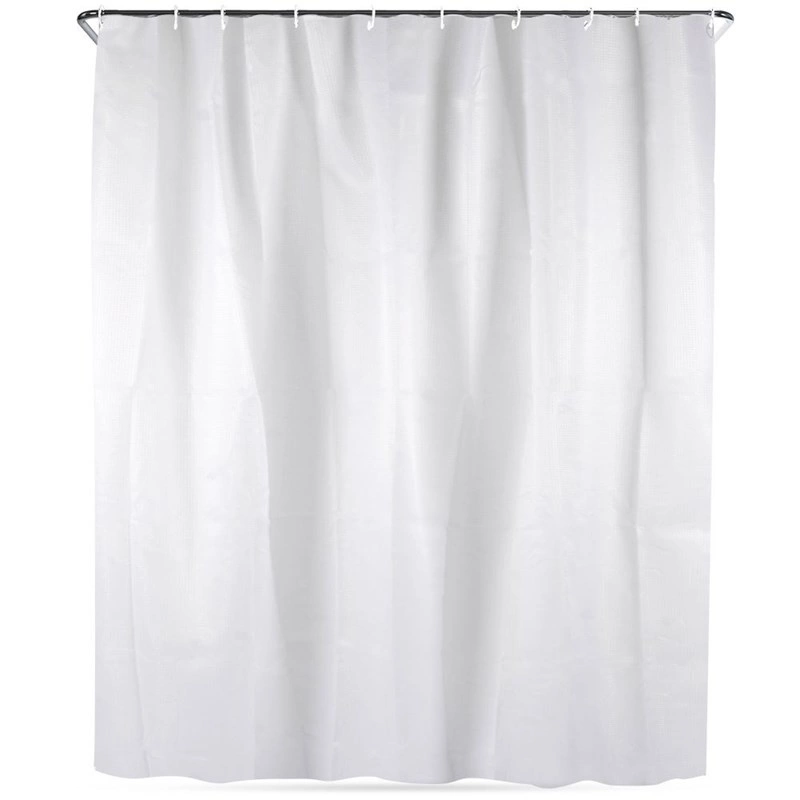 Duschvorhang Badvorhang Vorhang weiß 180x180 cm