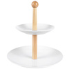 Tier Cake Stand Porcelain White 2-Story 27 cm