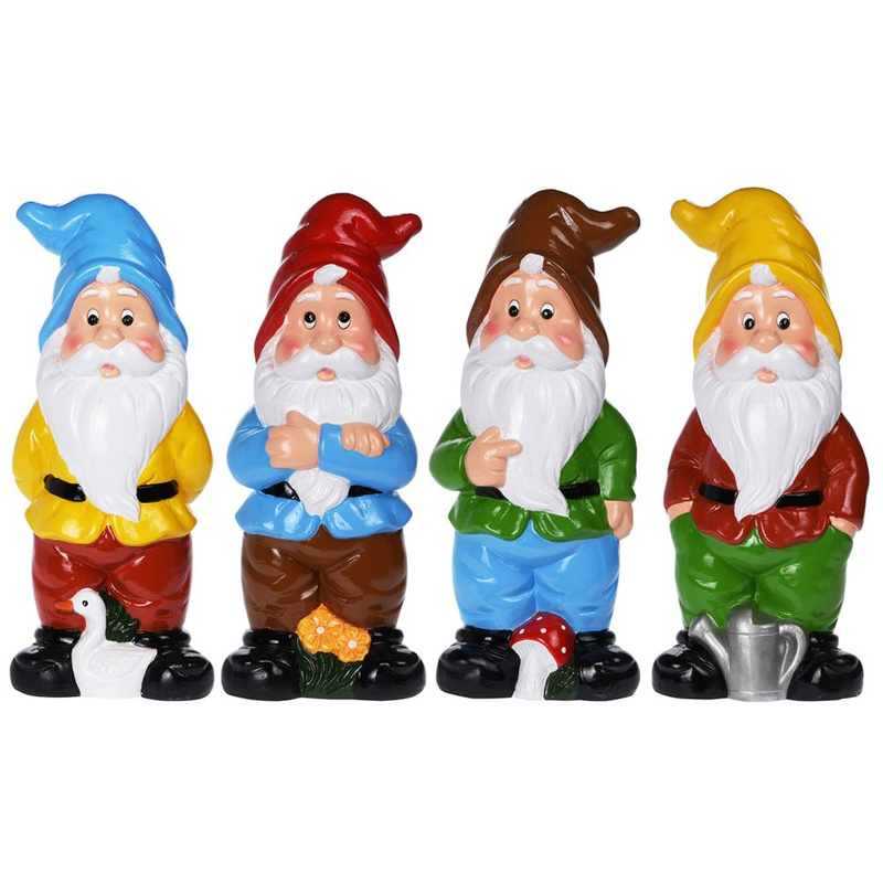 Garden Statue Gnome 30 cm 4 pcs