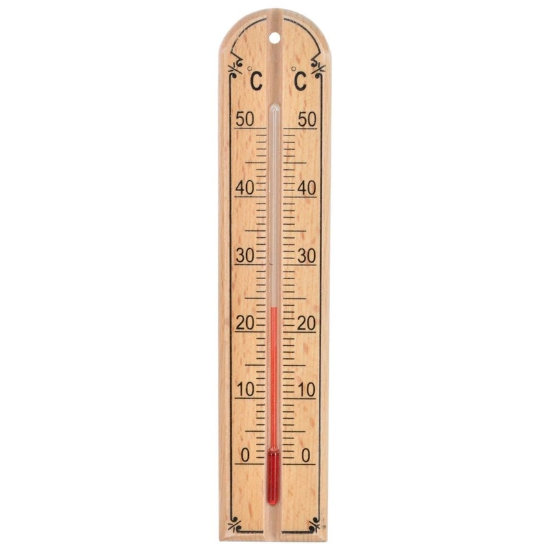 Zimmerthermometer Innenthermometer Thermometer zum Aufhängen aus HOLZ