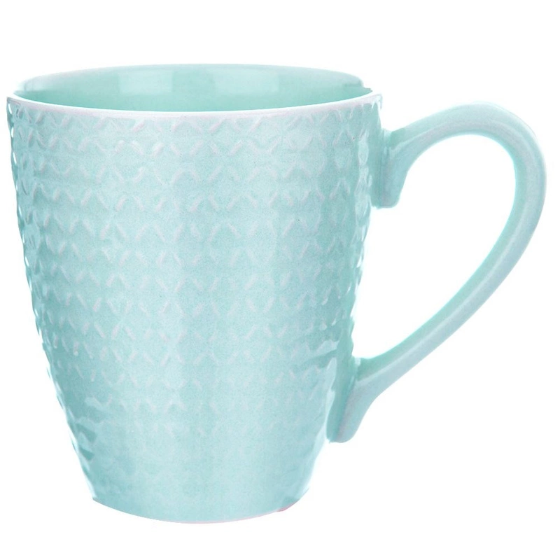 ORION Ceramic mug with handle for coffee tea 430 ml GREEN