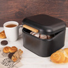 Brotkasten Brotkorb Brotbox Brotbehälter Schwarz BLACK 21,5x20x14,5 cm