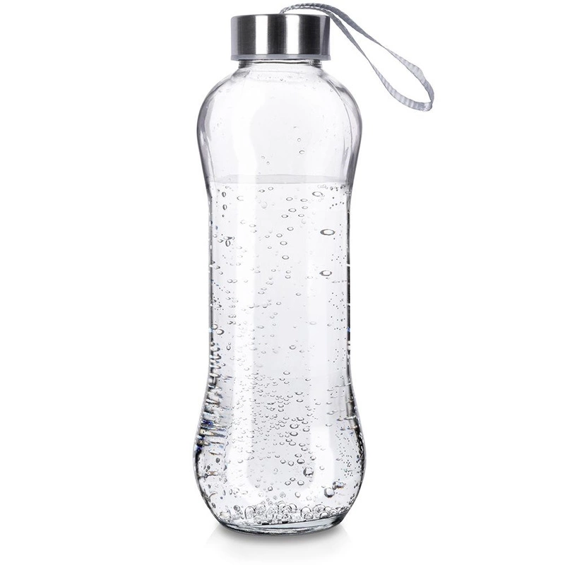 Glasflasche Trnikflasche Flasche aus Glas für Wasser 600 ml