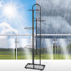 Plant Stand Metal Black 7-Level 138 cm