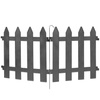 Garden Fence Graphite 30x30 cm 10 pcs