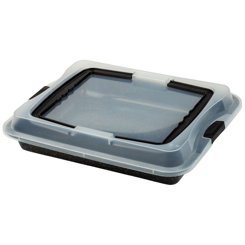 Baking Tin Granite with Lid NATURE 40x32.5x5 cm