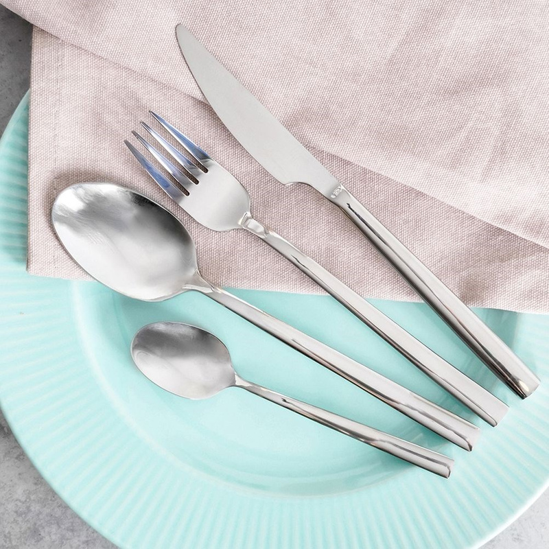 Besteck-Set Essbesteck-Set Tafelbesteck aus Edelstahl SERENITY 24 El.