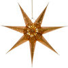 Lighted Star Paper Gold Hanging 60 cm