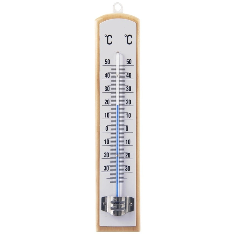 Thermometer Außenthermometer Innenthermometer Zimmerthermometer Wandthermometer aus Holz 21 cm